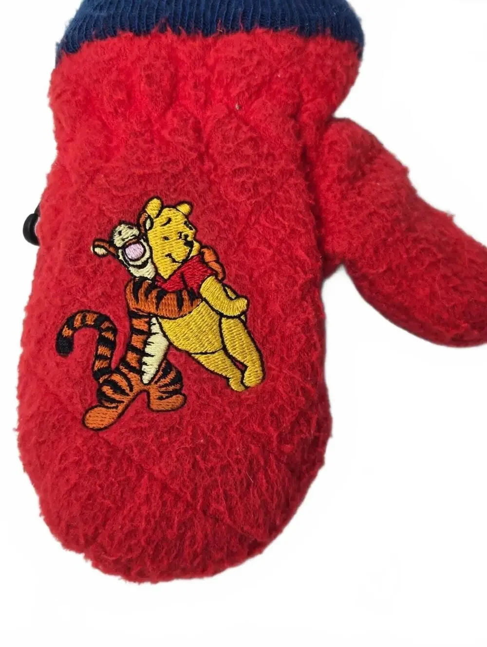 vintage Disney Winnie the Pooh and Tigger mittens Red Toddler